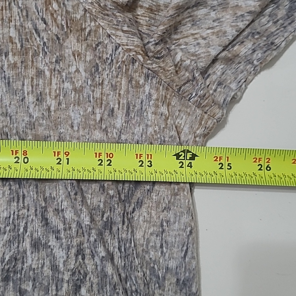 Ruby Rd Gold/Grey/Black Gradient Patterned Asymmetrical Blouse size 2X - Picture 5 of 6